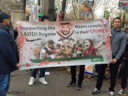 اعتصام أمام سفارة الرياض بلندن تنديدا بسياسات "آل سعود" العدوانية
