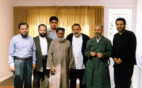﻿از سمت راست: مسعود شجره دبیر حقوق بشر اسلامی، حجت الاسلام عراقی، حضرت استاد