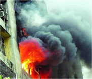 दिल्ली में हिमालय भवन में आग लगी