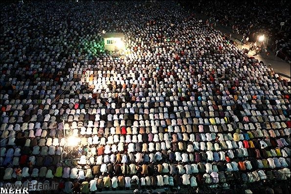 گزارش تصویری / مسجد مقدس جمکران در شب نیمه شعبان